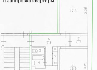 Продается 2-комнатная квартира, 55 м2, деревня Ям-Тесово, деревня Ям-Тёсово, 10