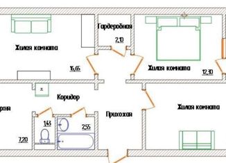 Продам 3-комнатную квартиру, 70.5 м2, Рязань, улица Пушкина, 13