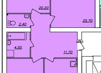 3-ком. квартира на продажу, 93.2 м2, Рыбинск, проспект Ленина, 148В