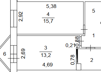 Продажа 1-комнатной квартиры, 39.02 м2, Снежинск, улица Строителей, 1А