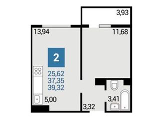 Продажа 1-ком. квартиры, 42 м2, Анапа, улица Ленина, 233, ЖК Горгиппия Морская