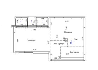 Продаю 2-ком. квартиру, 76.1 м2, Екатеринбург, улица Степана Разина, 23