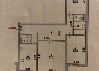 Продаю трехкомнатную квартиру, 84.5 м2, Курская область, Звёздная улица, 15