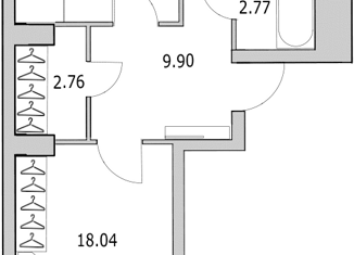 Продажа двухкомнатной квартиры, 63.8 м2, Санкт-Петербург, улица Кустодиева, 7к1, муниципальный округ № 15