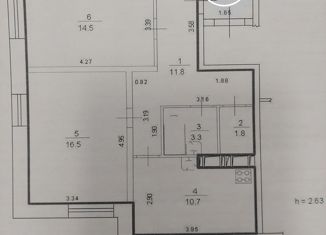Продам 2-комнатную квартиру, 58.6 м2, Санкт-Петербург, улица Добровольцев, 2, улица Добровольцев