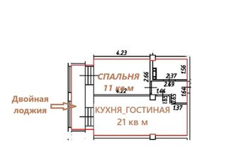 Продам однокомнатную квартиру, 38.7 м2, Ленинградская область, Красносельское шоссе, 6