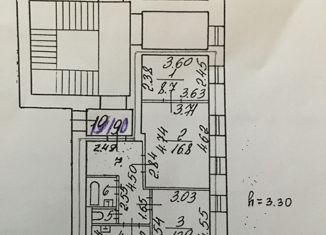 3-ком. квартира на продажу, 58.8 м2, Санкт-Петербург, Херсонская улица, 4/14, Херсонская улица