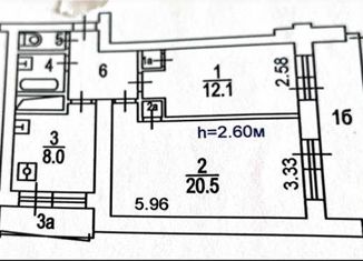 Двухкомнатная квартира на продажу, 49.7 м2, Москва, Чонгарский бульвар, 9, Чонгарский бульвар