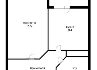 1-ком. квартира на продажу, 32 м2, аул Новая Адыгея, Береговая улица, 3к13, ЖК Другие Берега