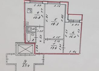 Продам двухкомнатную квартиру, 62.3 м2, Санкт-Петербург, Гаккелевская улица, 20к3, Гаккелевская улица