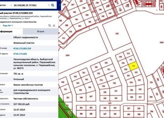 Продаю земельный участок, 7.91 сот., поселок Первомайское