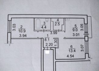 Двухкомнатная квартира на продажу, 48 м2, Новосибирск, ЖК Дунаевский квартал, улица Дунаевского, 14/3