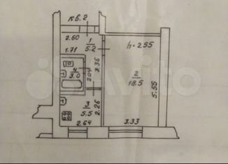 1-комнатная квартира на продажу, 32.2 м2, Котельнич, улица Победы, 27