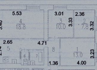 Продажа комнаты, 69.5 м2, Москва, улица Лапина, 3, станция Москва-Товарная