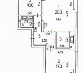 Продаю 2-ком. квартиру, 61.9 м2, Москва, Тайнинская улица, 7к1