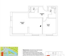 Продажа двухкомнатной квартиры, 56.3 м2, Москва, метро Авиамоторная