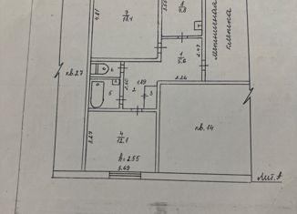 Продается 2-ком. квартира, 54.9 м2, рабочий посёлок Железнодорожный, улица Мира, 1