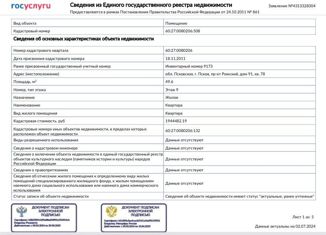 2-ком. квартира на продажу, 49.6 м2, Псковская область, Рижский проспект, 91