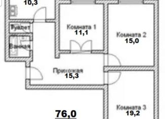 Продам 3-комнатную квартиру, 76 м2, Москва, Пятницкое шоссе, 27к1, метро Митино