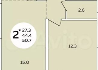 Продам 2-ком. квартиру, 57.7 м2, Краснодар, бульвар Адмирала Пустошкина, 11/2, ЖК Титаны
