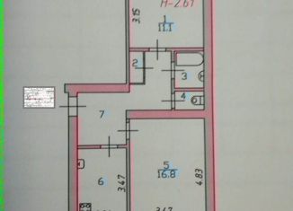 Продаю двухкомнатную квартиру, 49.9 м2, Иваново, 2-я Дачная улица, 20, район Пустошь-Бор
