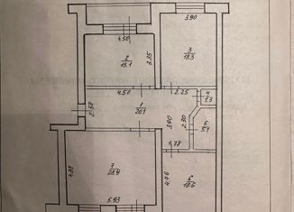 Продается 3-комнатная квартира, 114.5 м2, Республика Башкортостан, улица Губкина, 19