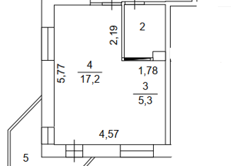 Продается 1-комнатная квартира, 34.85 м2, Снежинск, улица Строителей, 1А