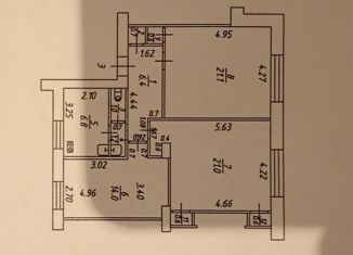 Продается трехкомнатная квартира, 79 м2, Тула, Привокзальный территориальный округ, Одоевское шоссе, 1А