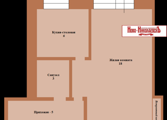 Продается однокомнатная квартира, 32 м2, Новосибирск, улица Блюхера, 46, метро Студенческая