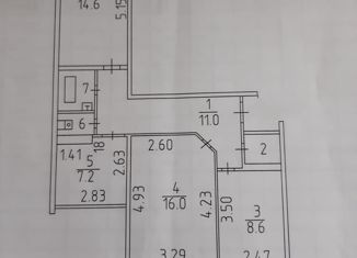 Продаю 2-ком. квартиру, 63 м2, Татарстан, улица Ахметшина, 114