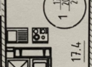 Продаю квартиру студию, 21.6 м2, Ростов-на-Дону, улица Нансена, 103/1/8, ЖК Звезда Столицы