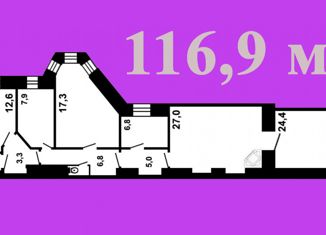 Продается 4-комнатная квартира, 116.9 м2, Санкт-Петербург, Фурштатская улица, 31, Фурштатская улица