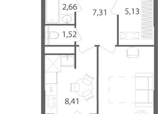 Продается однокомнатная квартира, 40.1 м2, Волгоград, Ворошиловский район, Майкопская улица, 5