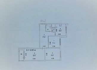 Продам 3-ком. квартиру, 78.6 м2, Москва, метро Солнцево, Производственная улица, 4