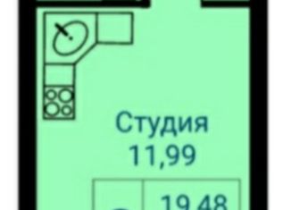 Продаю 1-комнатную квартиру, 21.39 м2, Арамиль, улица Текстильщиков, 12