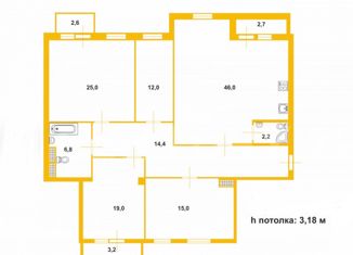 Продам пятикомнатную квартиру, 153.7 м2, Санкт-Петербург, метро Выборгская, улица Комсомола, 14к2