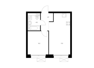 Продается однокомнатная квартира, 35.3 м2, Санкт-Петербург, жилой комплекс Аэронавт, 4, метро Волковская