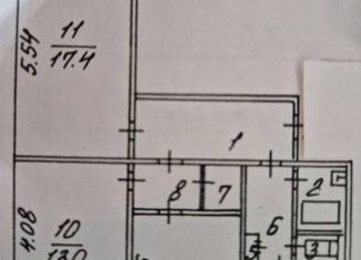 Продается 3-ком. квартира, 72 м2, Белгородская область, улица Губкина, 39