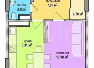 Однокомнатная квартира на продажу, 43 м2, Уфа, улица Минигали Губайдуллина, 10, ЖК Черёмушки