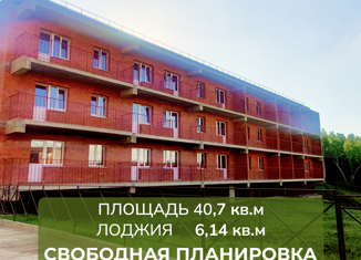 Продается однокомнатная квартира, 40.7 м2, рабочий поселок Маркова, микрорайон Берёзовый, 251