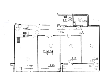 Продается трехкомнатная квартира, 96 м2, Пушкин, улица Архитектора Данини, 5, ЖК Самое Сердце