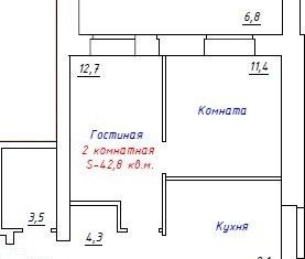 Продам 2-комнатную квартиру, 42.8 м2, Воткинск, улица Серова, 18, ЖК Курортный