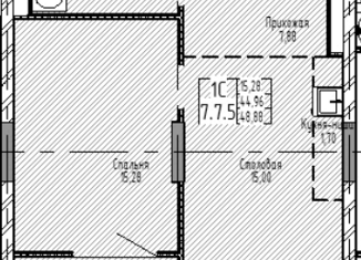 Продажа 2-ком. квартиры, 48.88 м2, Новосибирск, улица Декабристов, 107/7