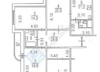 Продается 4-комнатная квартира, 105.7 м2, поселение Сосенское, улица Александры Монаховой, 95к2