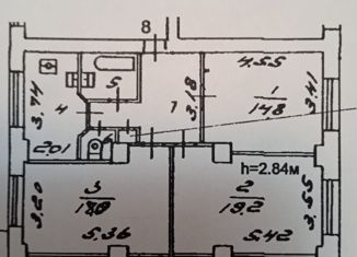 Продам 3-ком. квартиру, 72.8 м2, Москва, улица Шухова, 5, улица Шухова