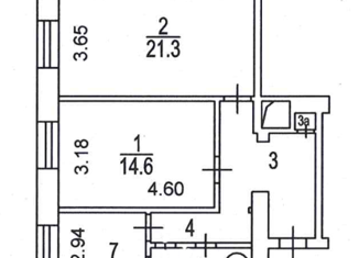 Продам 2-комнатную квартиру, 61 м2, Москва, улица Ферсмана, 1к1, улица Ферсмана