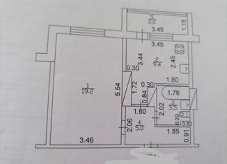 Продажа однокомнатной квартиры, 39.1 м2, село Осиново, Садовая улица, 4, ЖК Радужный