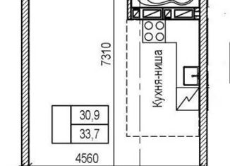Продам 1-ком. квартиру, 33.7 м2, Артём, Партизанская улица, 4