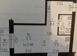 Продажа 1-комнатной квартиры, 32.4 м2, Ростов-на-Дону, Казахская улица, 55Б