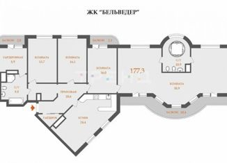 4-комнатная квартира на продажу, 177 м2, Санкт-Петербург, Ленинский проспект, 111к1, муниципальный округ Дачное